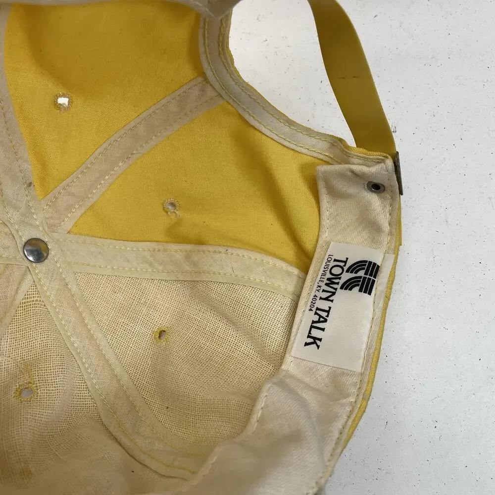 Vintage Hickory Hollow Golf Club Yellow Adjustable Strapback Baseball‎ Hat Cap